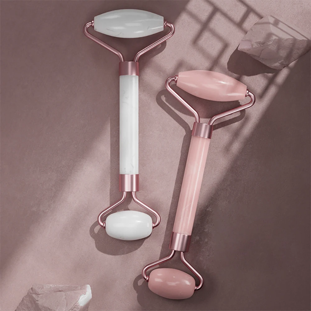 2 pcs Scraping BOARD ชุด Jade Roller Skincare Kit Face Oil Face Anti-Aging ชุดล้อ Face Roller Body Scraper คอ Facial เครื่องมือ