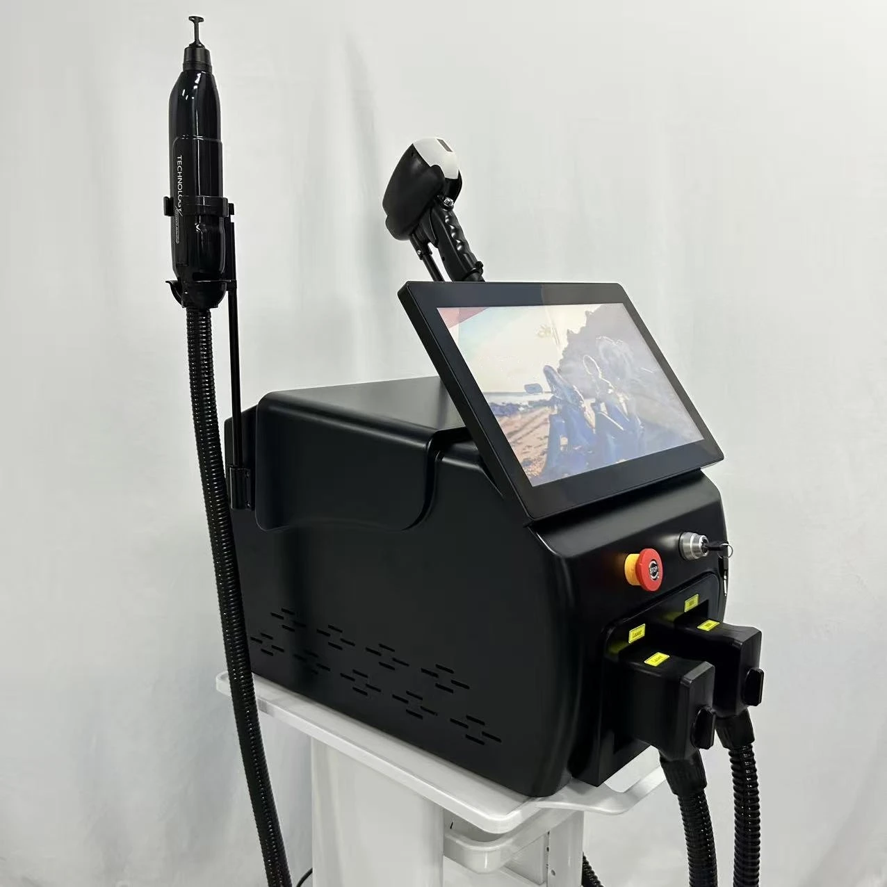 المهنية ديود إزالة الشعر بالليزر معدات الليزر بيكو ثانية آلة الوظيفة المزدوجة للتصبغ وإزالة الوشم