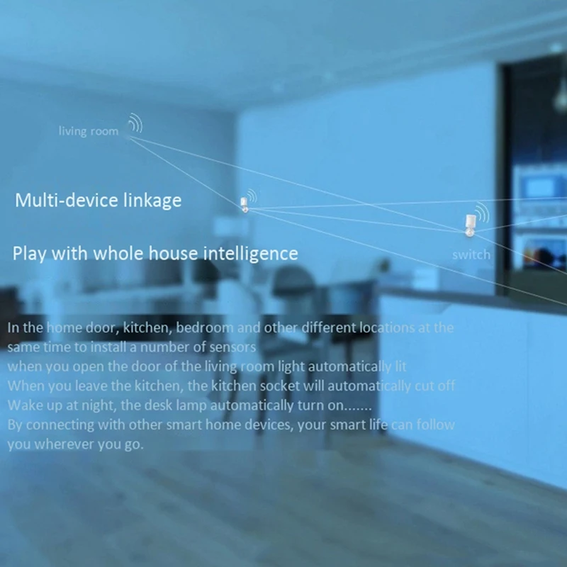 Ttkk-Tuyaインテリジェントモーションセンサー,ワイヤレス,赤外線,人間検出器,Pir,屋内および屋外で使用,ファッショナブル