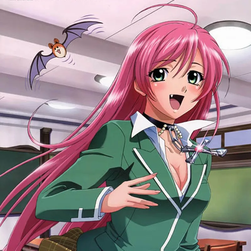 Athemis Rosario And Vampire Moka Akashiya Cosplay Necklace Cross Pendant Choker Adjustable For Halloween Christmas