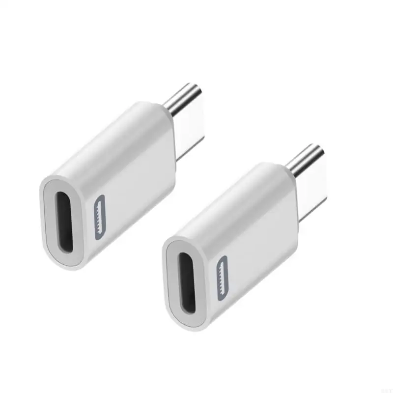 83CC 2pcs Lightnings Female To Type C Male Adapter Support 35W Fast Charging And 480Mbps Data Transfer For Phone16/15 Devices