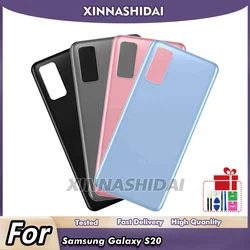 For Samsung Galaxy S20 G980F Glass Panel Battery Back Cover Housing Panel With Camera Glass