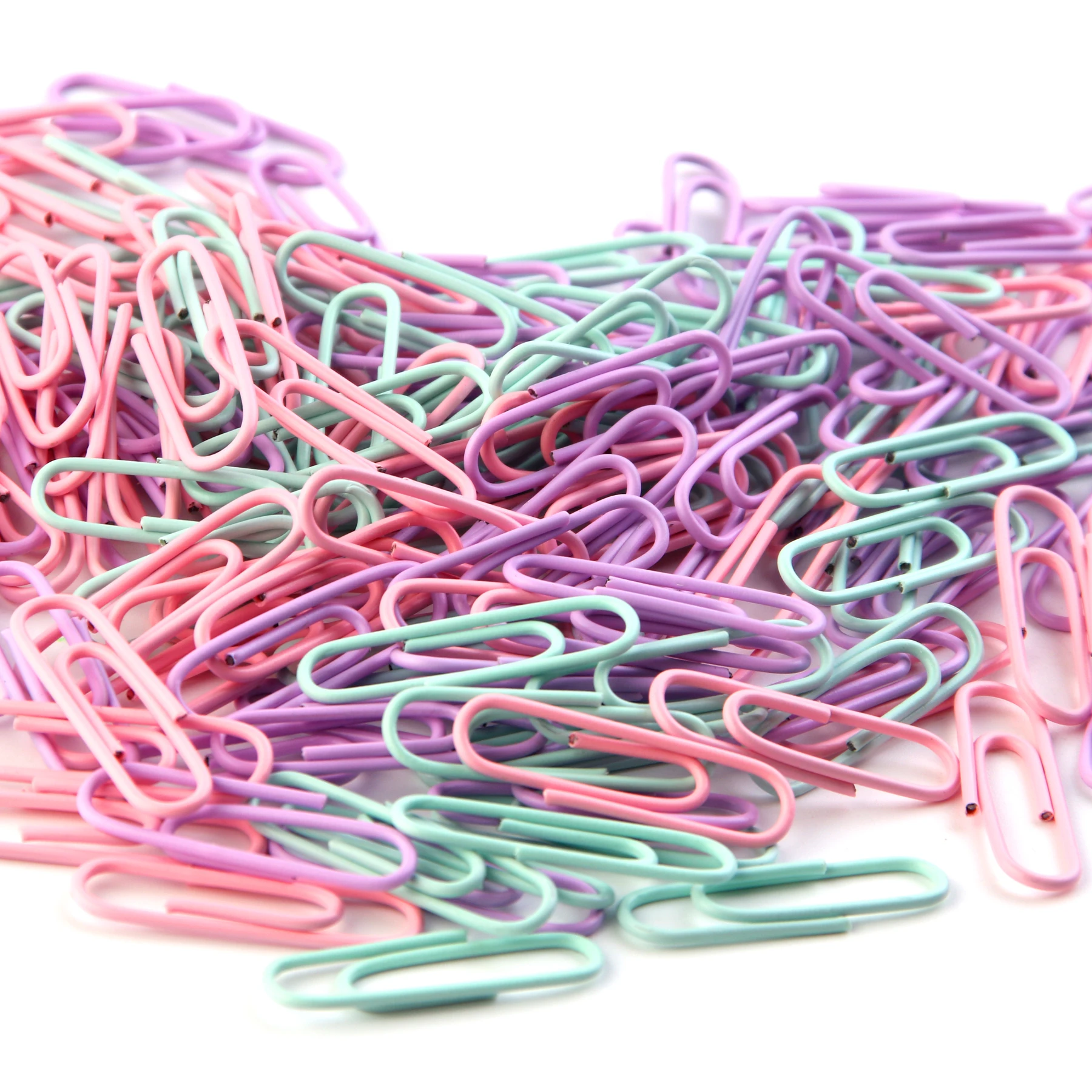 MOTARRO 60Pcs Colorful Paper Clips Office Supplies Large File Bookmark U-Shaped Buckle 28mm