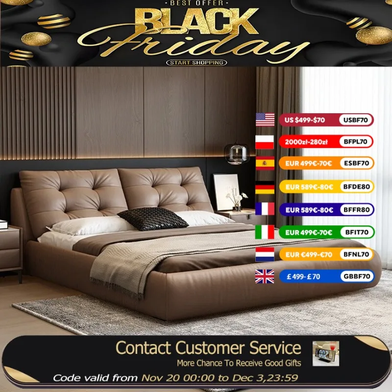 

Design Minimalist Double Bed Base Design Brown Mattress Frame Double Bed Storage Luxury Modern Cama Twin Bedroom Furniture Set