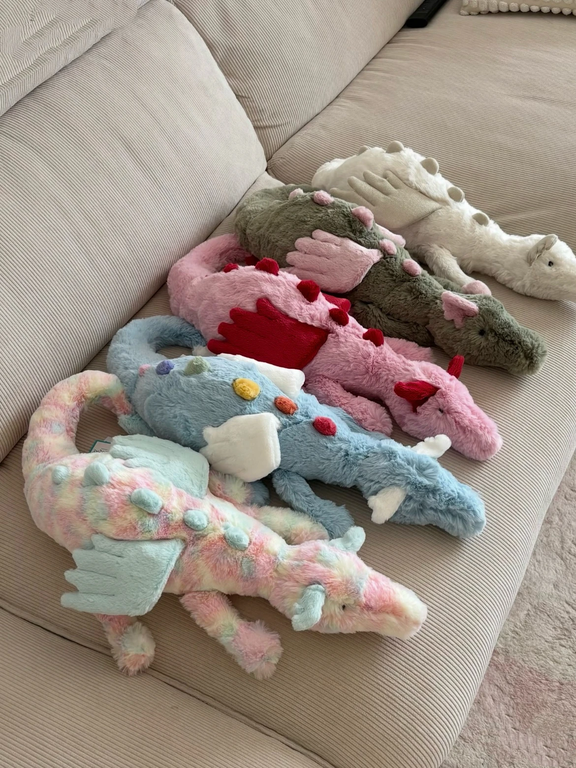 Brinquedos de pelúcia super relaxantes JC. Enfeite de bolsa/presente. Sky Dragon, brinquedo pendurado da série Super Cute Bonny Rabbit, presente para o Dia dos Namorados.