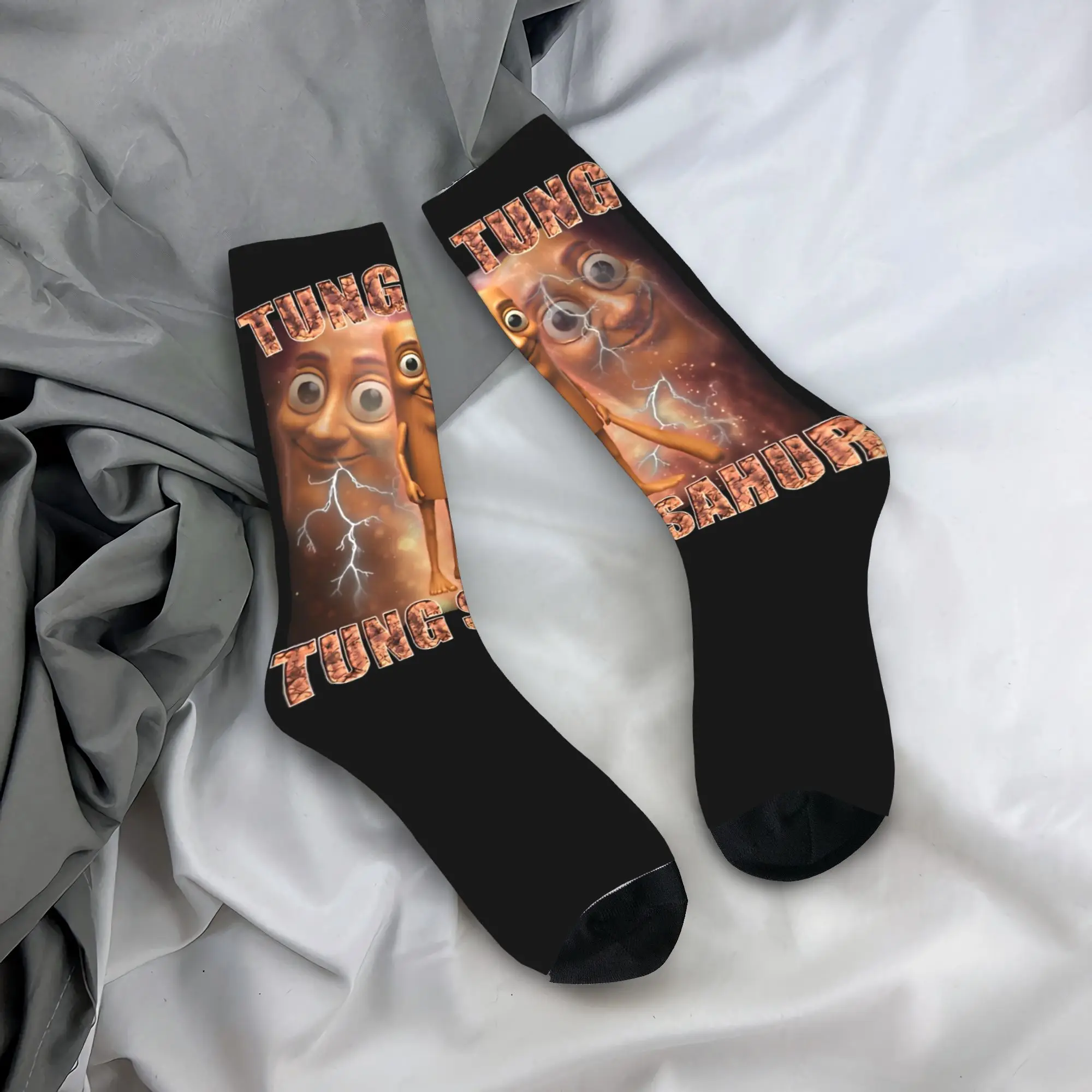 

Tung Tung Tung Sahur Funny Ramadan Meme Baseball Bat Socks Anti Sweat Stockings Men Warm Soft Skateboard Socks Winter Socks