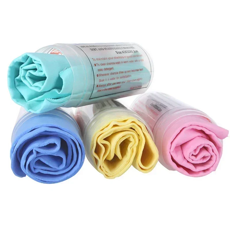 1PCS 43*32cm Car Wash Towels PVA Deerskin Wipe Care Cleaning Towel Quick Drying Absorbent Pet Bath Towel Home Cleaning Tools