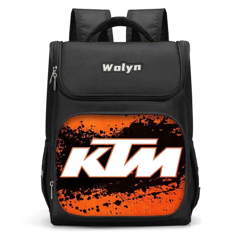 

Motorcycle Racing Large Children Backpack School Bag For K-KTMS Boy Girls High Quality Child Bag Durable and Multi Compartmen