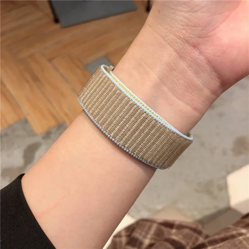 Straps For Amazfit bip 6-5-3/u/S/pro Sport 20mm/22mm Bracelet for Amazfit GTS 4/3/2/2e/4 Mini/GTR 4/3/3 Pro/2/2e Nylon loop band