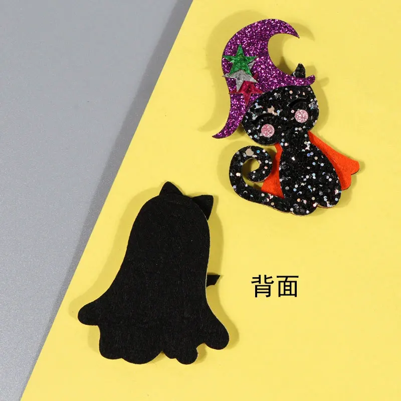 100 Stück Halloween-Zauberer-Katzen-Schleifen-Geister-Aufnäher für DIY-Kopfbedeckungen, Accessoires, Party-Kostüm-Dekorationsmaterialien – Detail 4