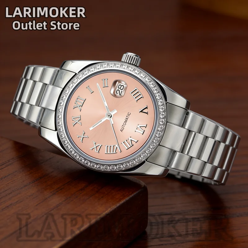 LARIMOKER Jam Tangan Otomatis  - Stainless Bracelet Diver ulasan dan harga