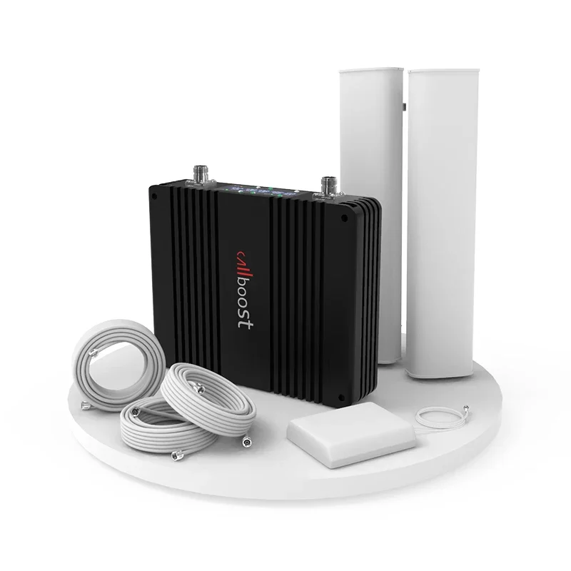 AMPLIFICADOR DE señal Gsm, repetidor de amplificador móvil de tres bandas, 75dB, 27DBM, 2g, 3g, 4g, 5g, ALC, 700, 850, 1800