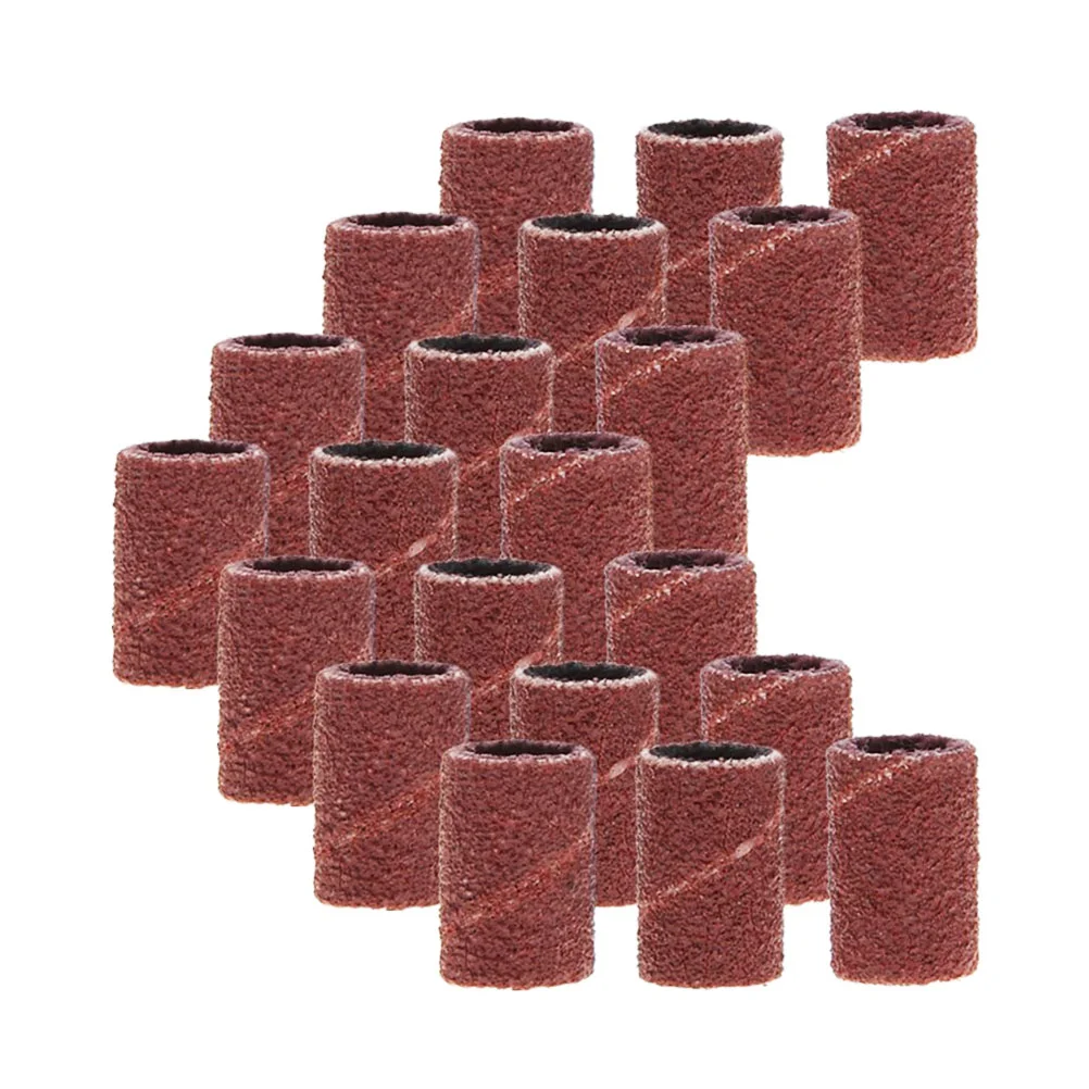 100 Pcs Nail Drill Bits Set Sanding Bands Grinding Polisher Manicure Tool Nail Drill Accessory Abrasive Belt for Natural