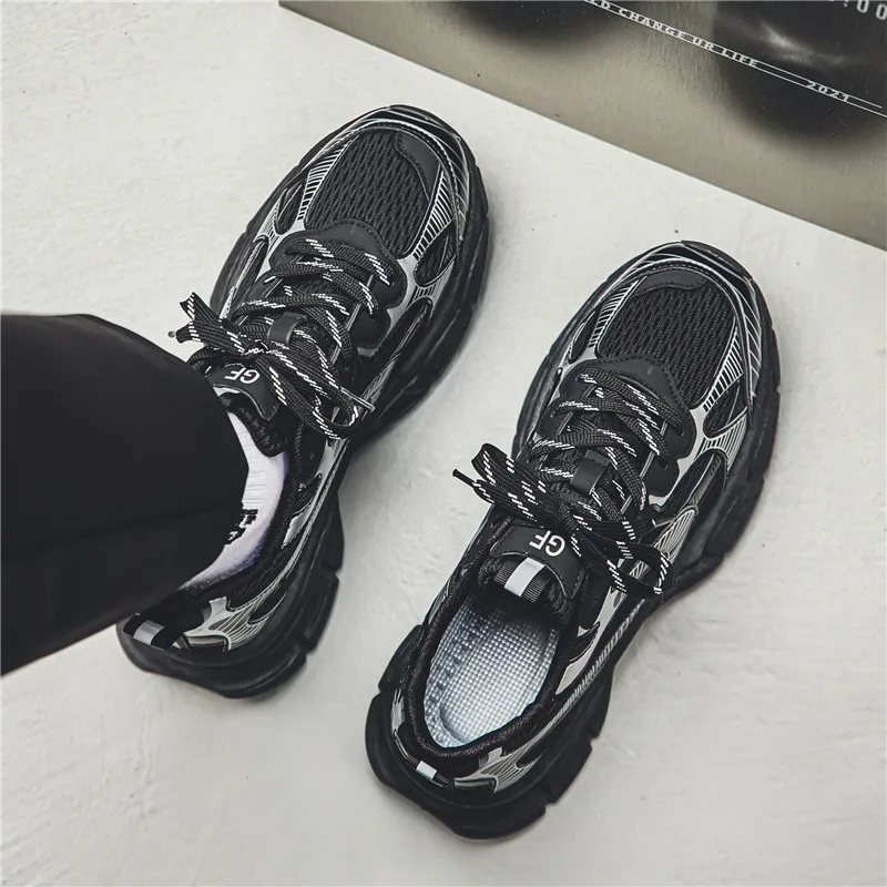 2023 Men Shoes Sneakers Trend Casual Shoe Men Lace Up Breathable Canvas Male Sneakers Non-slip Footwear Men Vulcanized Shoes New