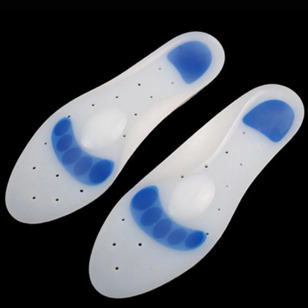 

Silicone Insoles Arch Support Shoe Inserts For Heel Pain Relief Plantar Fasciitis Breathable Vents Size 43-44