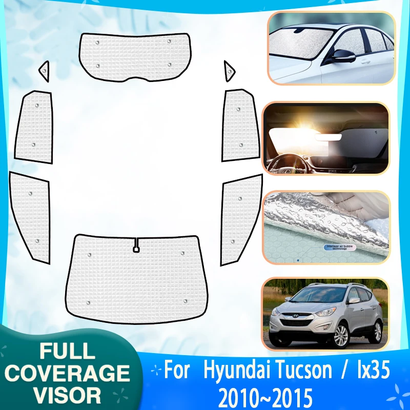 

Anti-UV Car Window Shading For Hyundai Tucson Ix35 LM 2010 2011 2012 2013 2014 2015 Car Sunscreen Window Sunshades Accessories