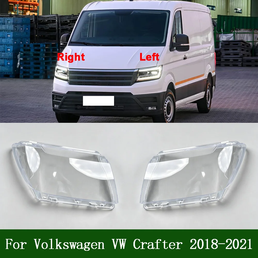 

Headlights Cover Transparent Lamp Shade 2018-2021 For Volkswagen VW Crafter Headlamp Shell Plexiglass Replace Original Lampshade