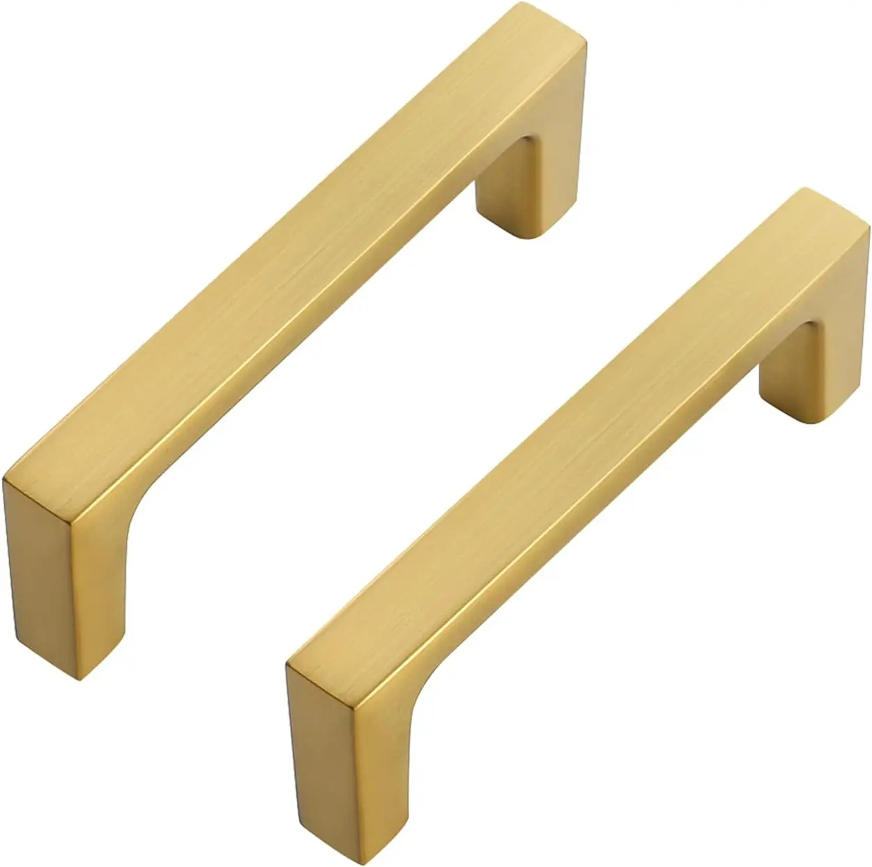 

5 Pack 3 Inch Square Cabinet Handles Brushed Brass Drawer Pulls Kitchen Hardware