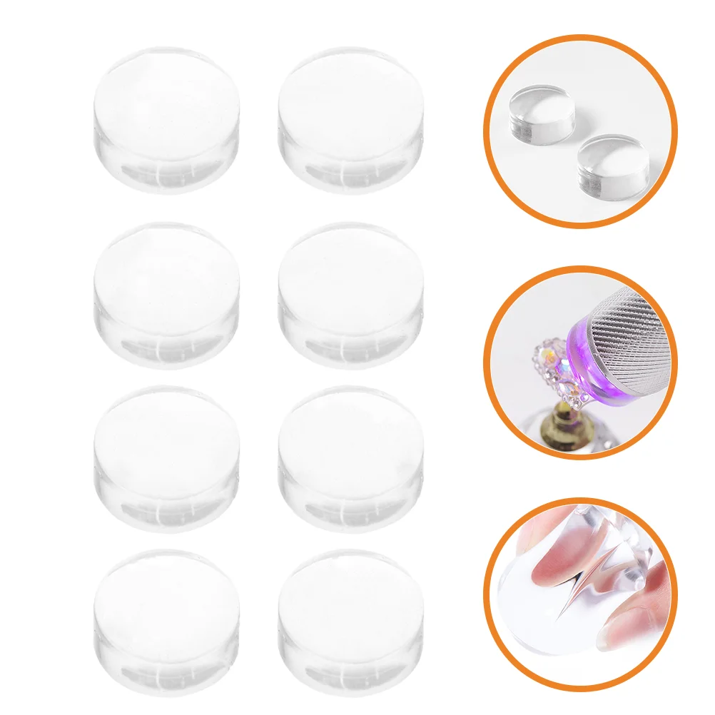 

8pcs Nail Stamper Heads Silicone Nail Stamping Tool Nail Shop Supplies Silicone Nail Stamper Nail Stamper Kit