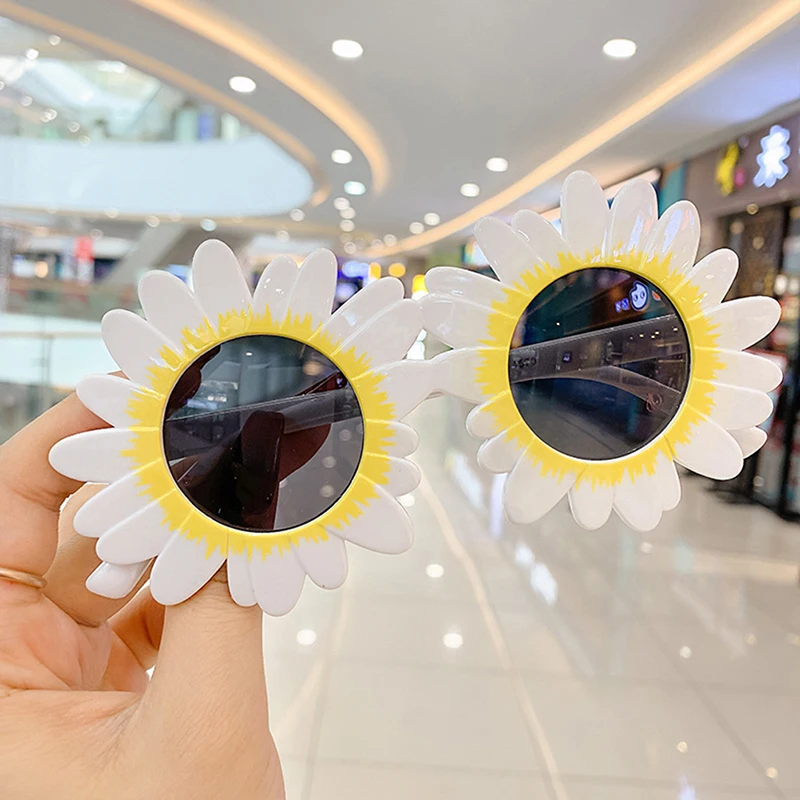 Lunettes de soleil mignonnes pour fête, accessoires photo pour enfants, fleur de soleil, détruire AndrSun, lunettes drôles, cosplay dramatique, 1PC