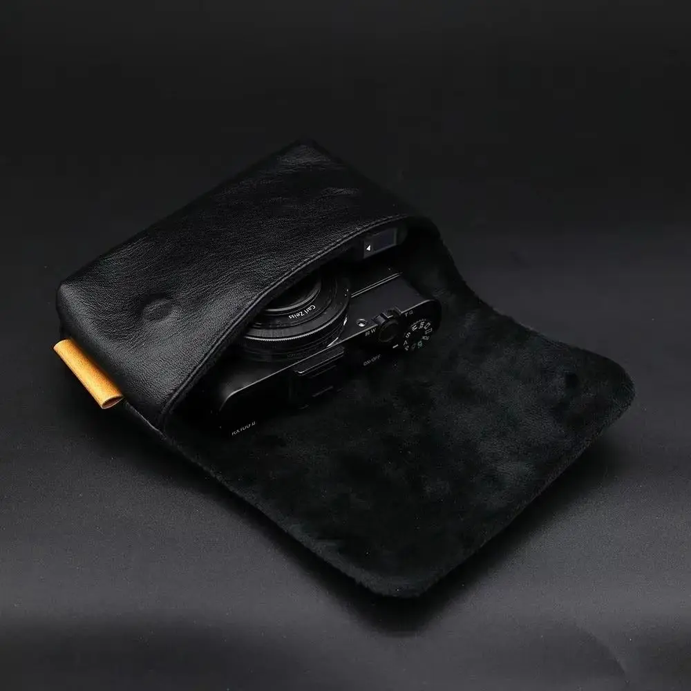 

Waterproof Digital Camera Bag Soft Case Protective Cover Multi-functional Camera Storage Bag Lightweight PU Leather