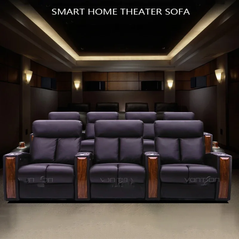 Villa Cinema Space Function Cabin Intelligent Electric Sofa Seat Private High end Home Audiovisual Room Sofa