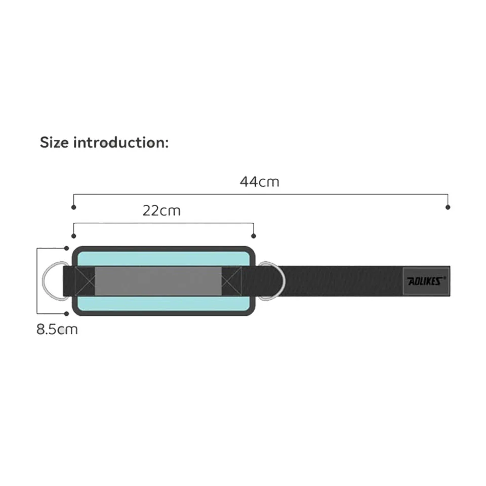 AOLIKES Adjustable Padded Ankle Wrist Cuffs Padded Straps D-Ring Glute Kickback for Cable Machine, Ideal for Glutes Exercises