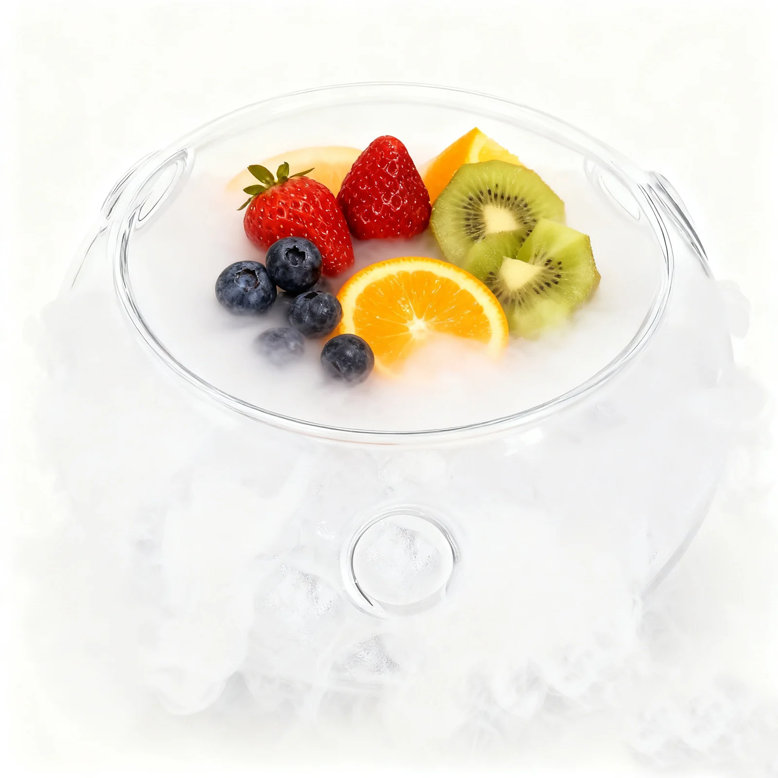 

1Pcs Glass Fruit Bowl Transparent Heat Resistant Salad Serving Bowl Detailed Processing Crystal Clear Modern Decorative