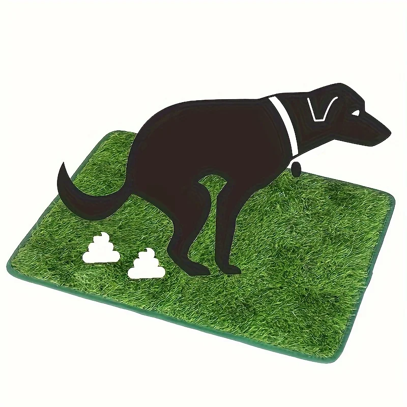 Estera de entrenamiento para orinal para perros lavable y reutilizable: almohadilla de césped artificial con control de olores para mascotas