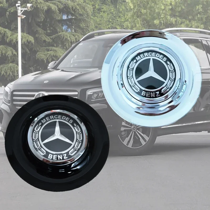 175mm Outer Diameter Center Hub Caps Car Modified Suspended Wheel Cover for GLE GLK SLK CLA W203 W204 W205 W211 key ring