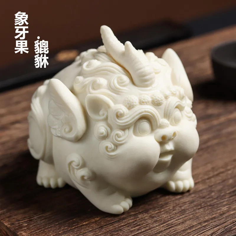 

Ivory Nut Chubby Dudu Xiaoxiao Hand Pieces Study Office Desk Surface Panel Car Decorations Xiaoxiao Fine Gifts