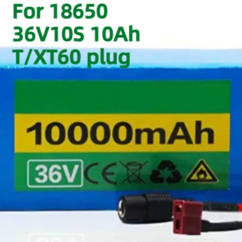 For 18650 36V10S 10Ah T/XT60 Plug Lithium Battery Electric Vehicle Power Lithium Battery