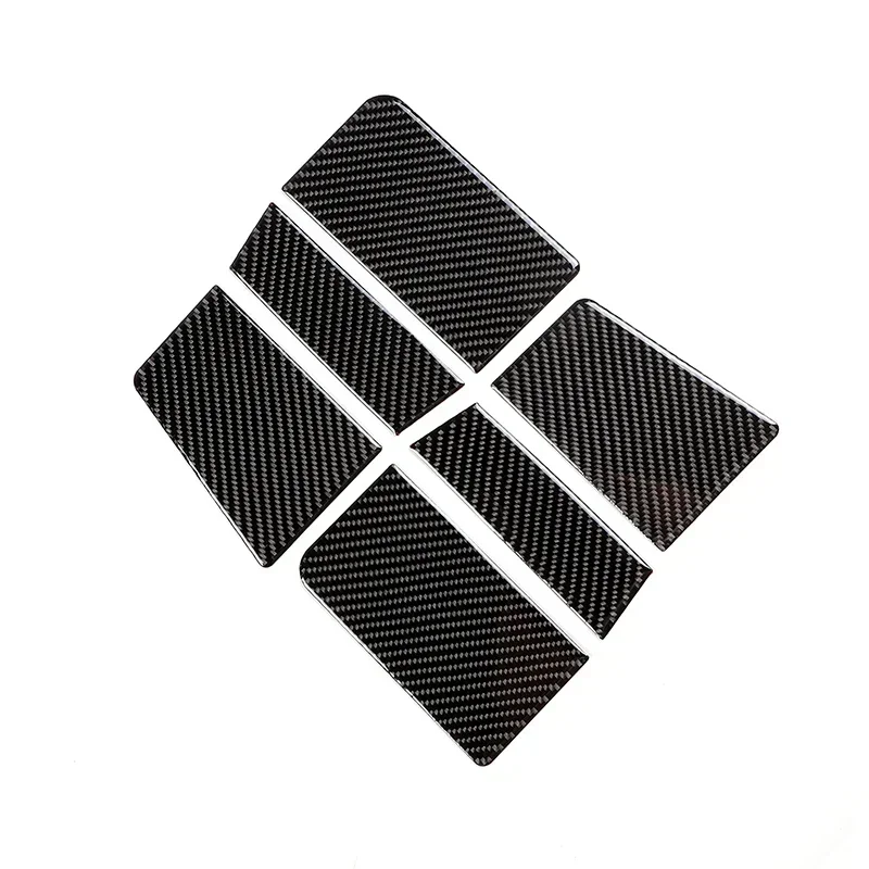 

For Toyota FJ Cruiser 2007-21 Soft Carbon Fibre Car Rear Door Inner Handle Slot Mat Cover Trim Sticker Interior Car Accessories