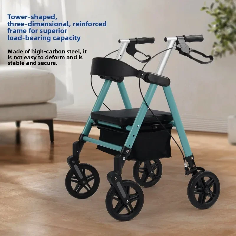 New model Solid walker walker walking trolley shopping cart shopping cart shopping with four-wheeler