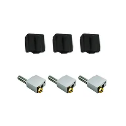 3Set/Lot FLSUN Delta SR Hotend Suit Super Racer 3D Printer Accessory Brass Nozzle Heat Block Throat Heatbreak Silicone Sleeve