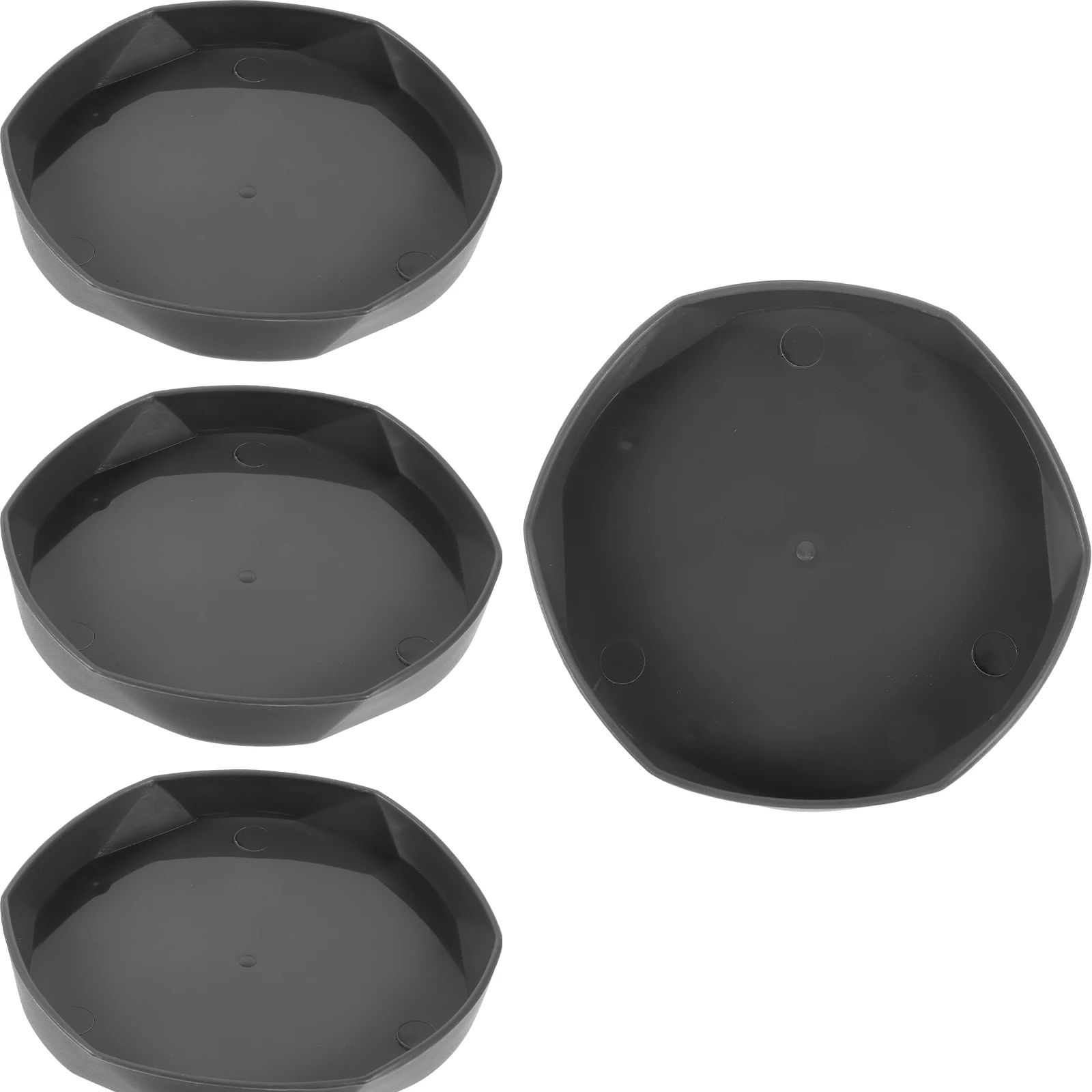 

4 Pcs Flower Pot Tray Plant Trays Large Small Saucers Drip Trays Pot Saucer Plants Use Easy Clean Plastic