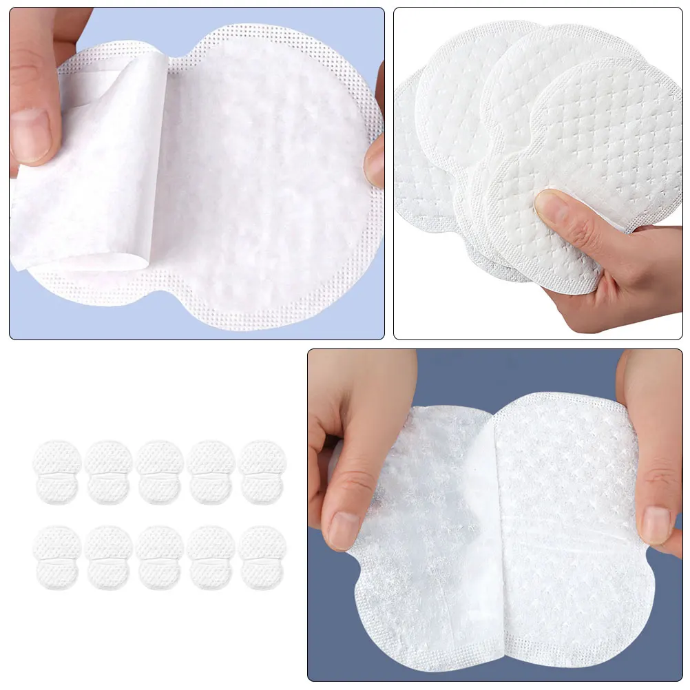 

10pcs Underarm Sweat Pads Disposable Armpit Shields Summer Travel Essentials Sweat Absorbing Pads For Men Women
