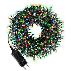 Outdoor Lights Garland 220V 110V US EU Plug Led String Light Waterproof Christmas Garden Wedding Decoration Xmas Light 10m -100m