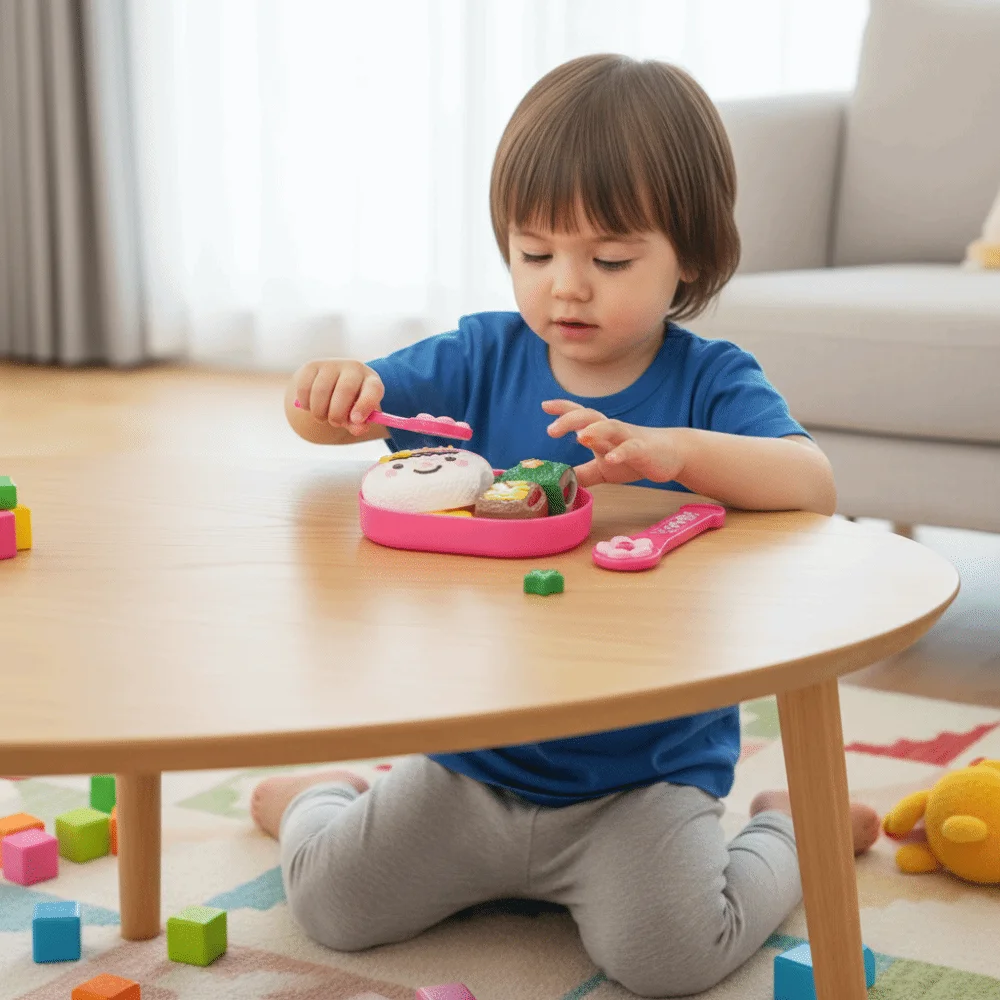 Set di alimentazione per budino con palla di riso a forma di coniglio Fai finta di giocare Modello di simulazione Scatola per il pranzo Budino Educazione precoce Kawaii