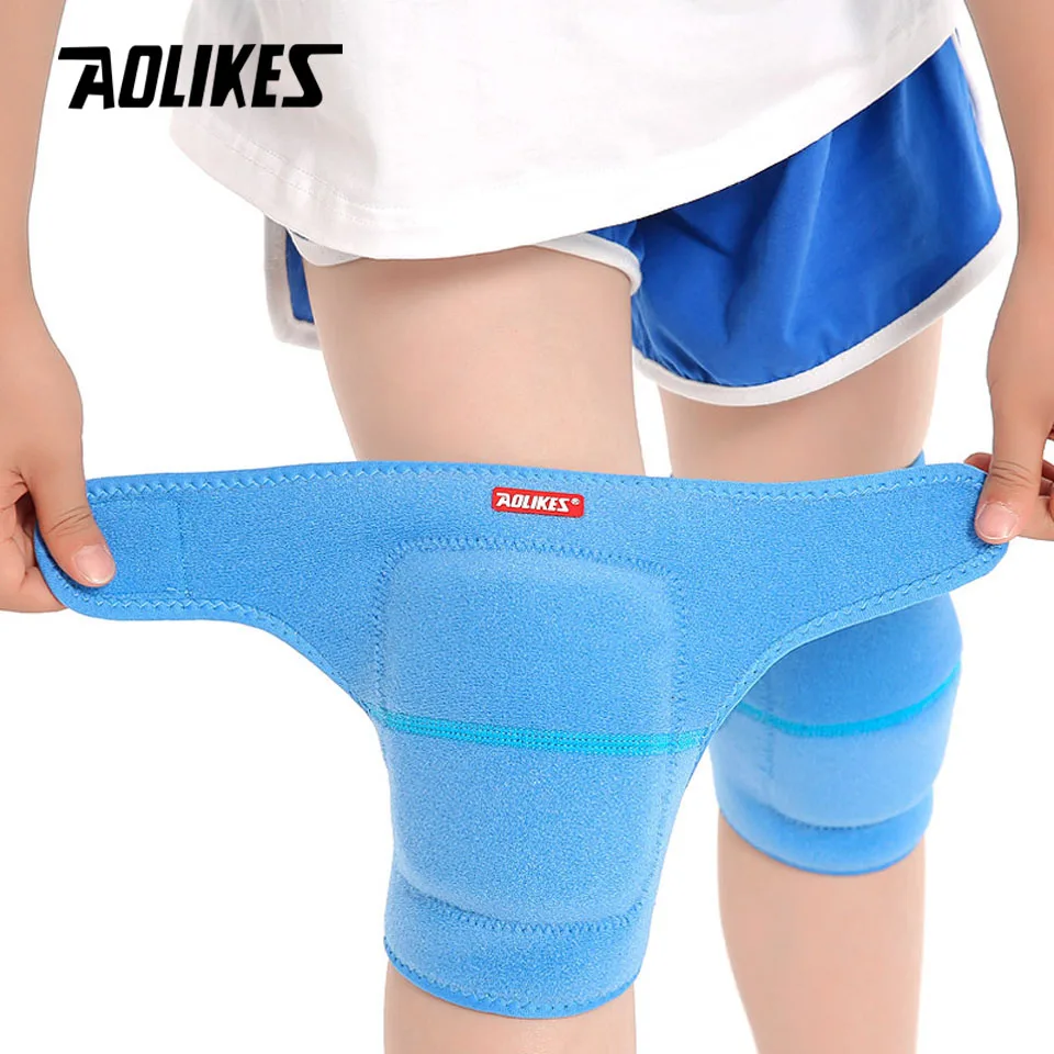 AOLIKES 1 Pair Kids Dance Volleyball Tennis Knee Pads Baby Crawling Safety Knee Support Sport Kneepads Children Knee Protection