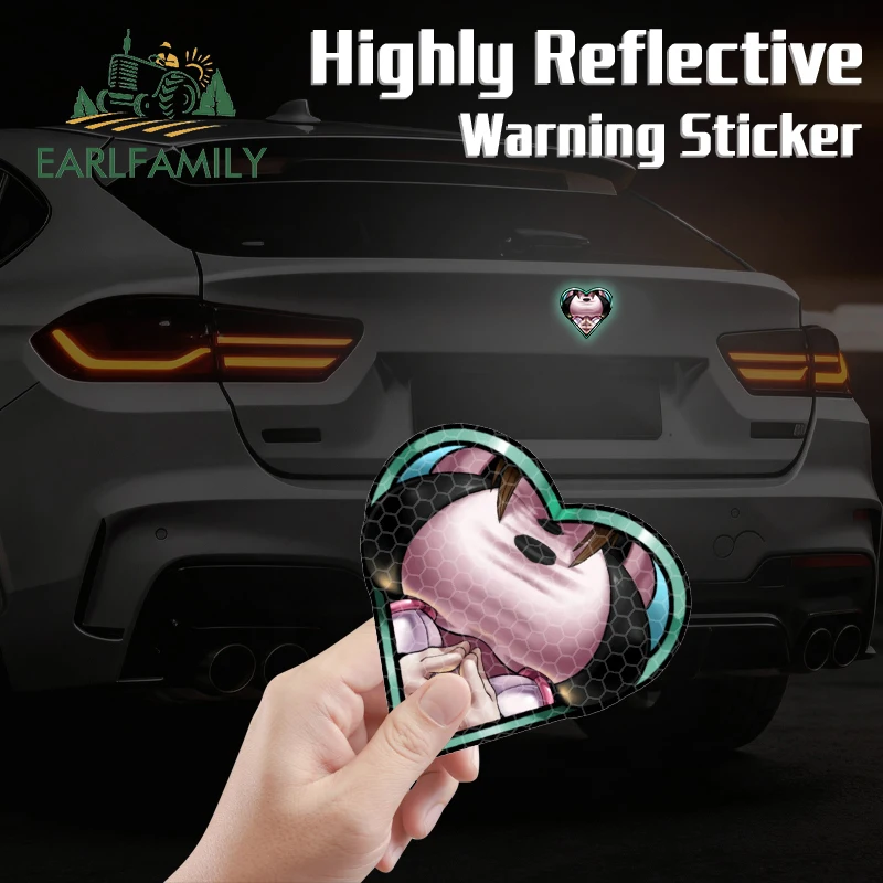 EARLFAMILY Ochaco Uraraka Car Truck Decal Reflective Humorous Character Graphics Decal Scratch Proof Camper Custom Printing