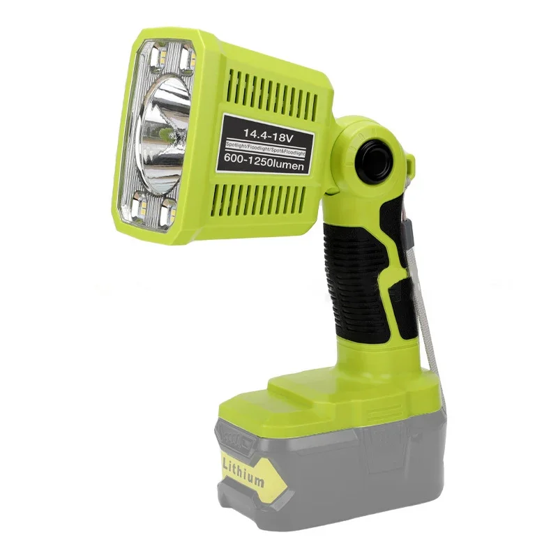 Imagem -05 - Lanterna Led para Ryobi 18v Lithium Nickel Battery P108 P104 18w 1250lm Led Work Light Spotlight Iluminação de Emergência