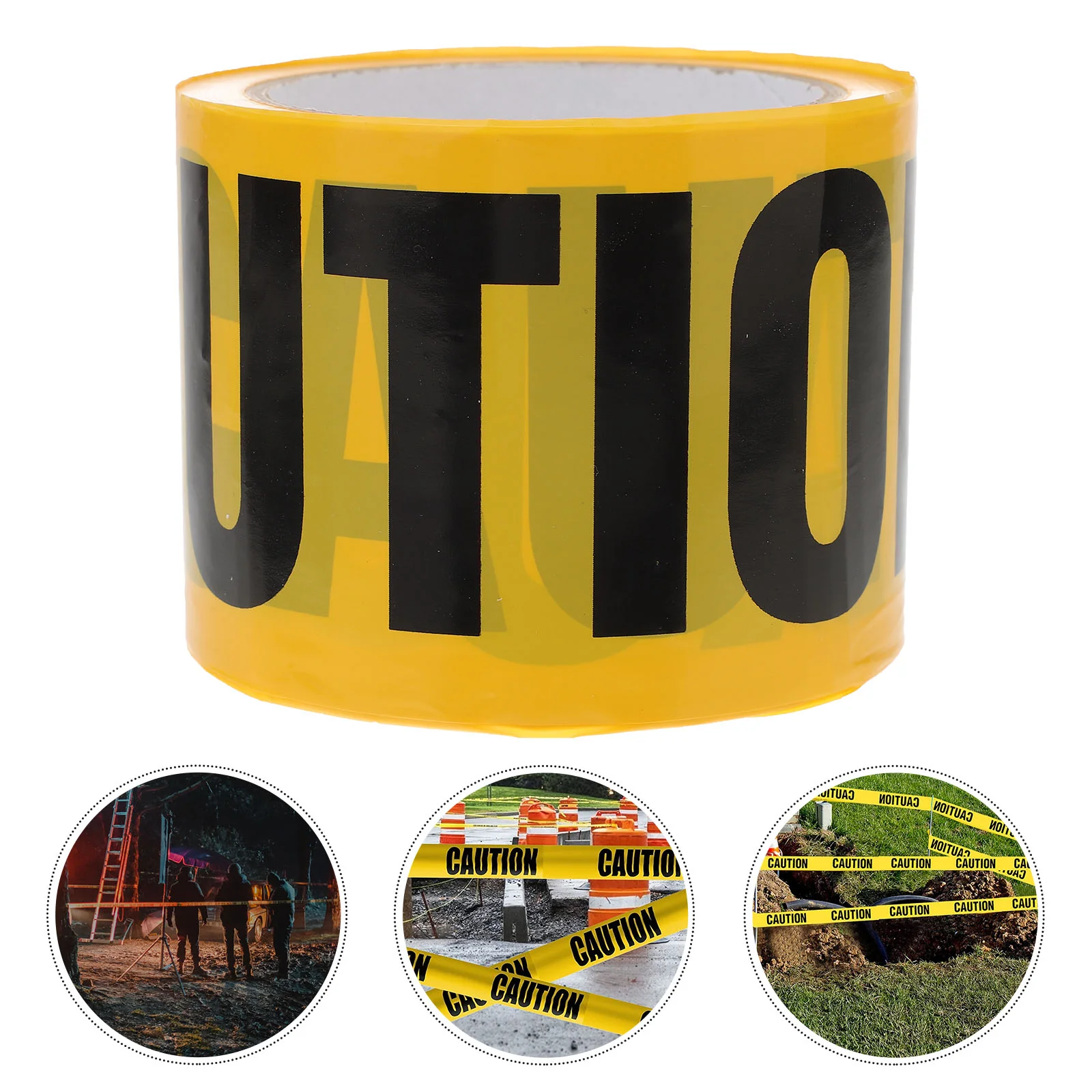 Hazard Tape for Floor Marking Danger Warning The Caution Party Decorations Adhesive Yellow