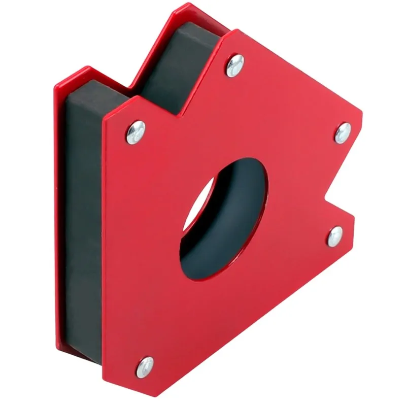 ABMI-For Welding Work Magnetic Holders-6Pcs Angle Set, 11.5Kg Pulling Force, Red Color, Ideal Perfect For DIY Projects,