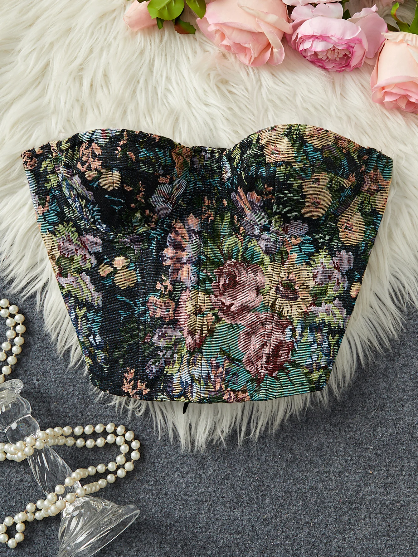 Mehrfarbiger Damen-Unterwäsche-Bodyshaper mit Bügel, Schulterfreies Bauchkontroll-Schlankheits-Bustier-Top, Größen S-XL, Bestseller – Detail 14