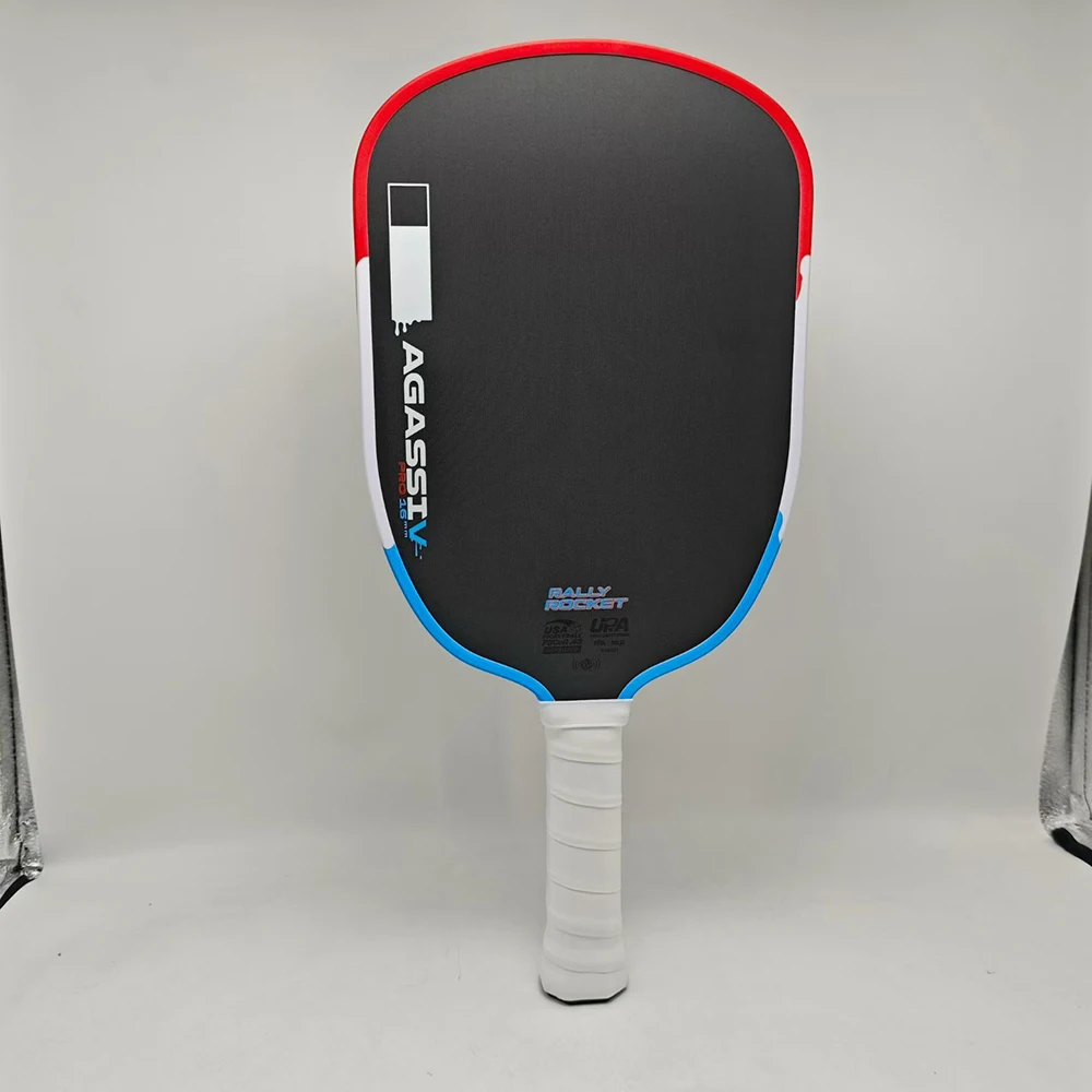 Pala de Pickleball 2026 Pro V Rally Rocket Series Agassi Hybrid 16mm 14mm GEN5 con Estructura Cinética de Fibra de Carbono Toray T700