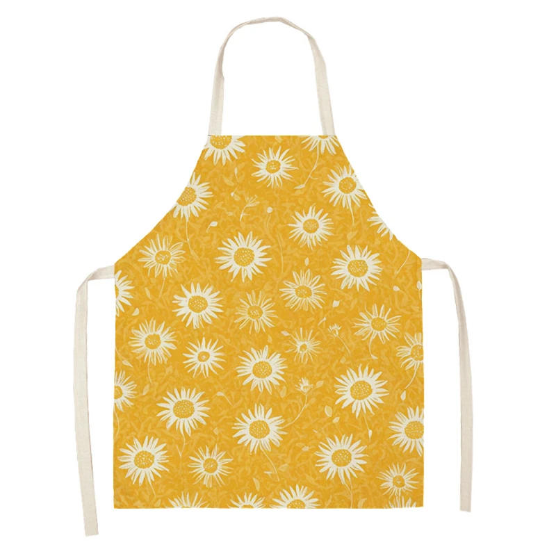 Women's kitchen apron Linen man Children's Big size Child girl Waterproof funny Half Work Coffee nordic boho morandi abstract