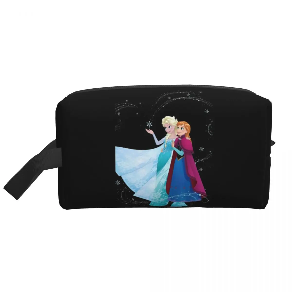 Elsa Anna Princess Frozen Makeup Pouch For Necessaries Comedy 3D Movie Multi-purpose Cosmetic Bags Women's Storage Organizers