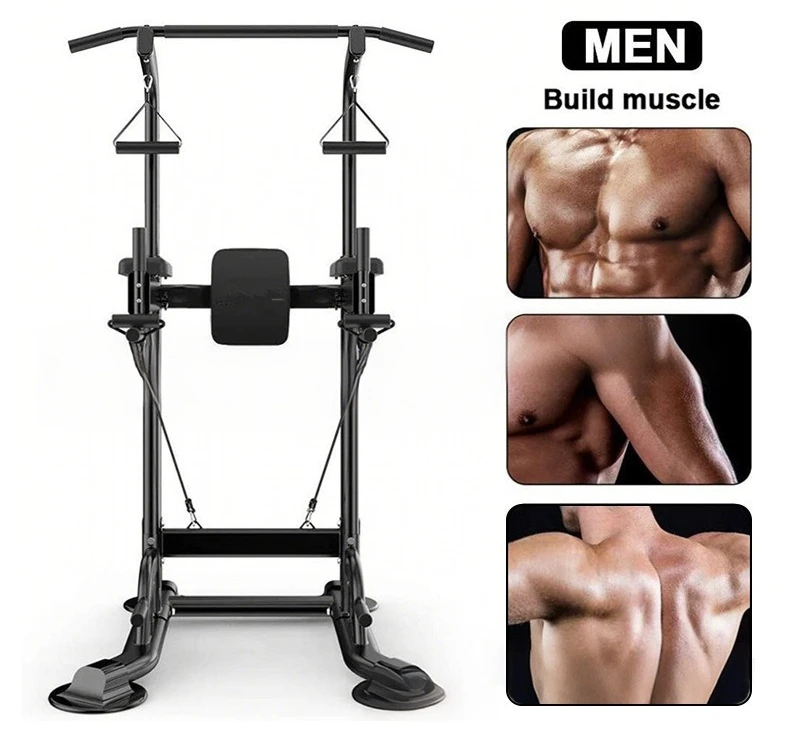 Pull up Station Power Tower Dip Bar Power Station Parallel Bar Metal Frame Station