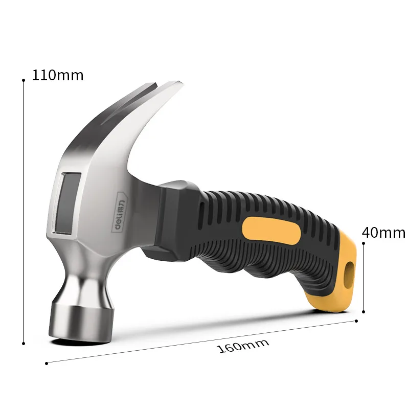 Deli Mini Multifunctional Horn Hammer Nail Hammer Conjoined Hammer For Family Car Escape